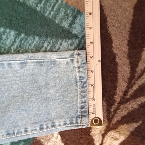 WeWoreWhat High Rise Blue Jeans Danielle Exposed Button Womens 25 - Picture 8 of 11